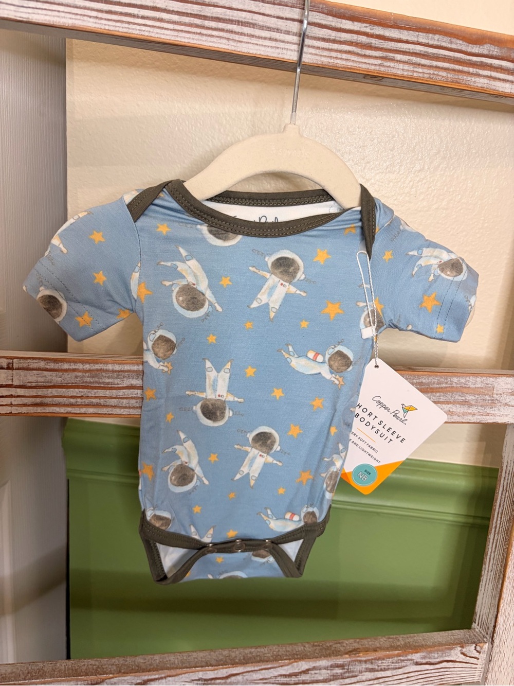 🧑‍🚀 Copper Pearl Astronaut Space Bodysuit Newborn NWT